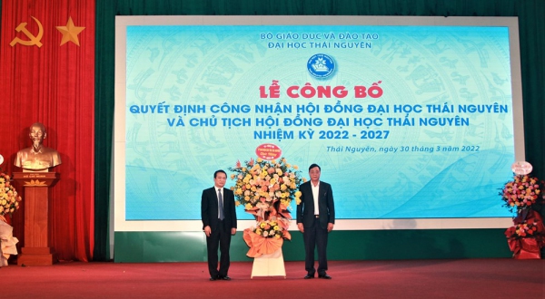 Công bố quyết định công nhận Hội đồng Đại học Thái Nguyên và Chủ tịch Hội đồng Đại học Thái Nguyên, nhiệm kỳ 2022 - 2027