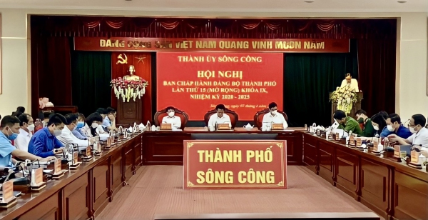 Đảng bộ thành phố Sông Công triển khai nhiệm vụ quý II năm 2022