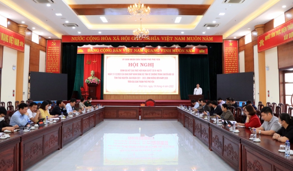 Phổ Yên: Đánh giá kết quả thực hiện Chương trình chuyển đổi số trên địa bàn