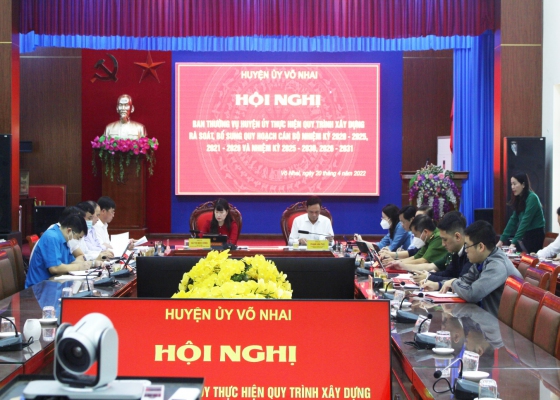 Võ Nhai: Rà soát, bổ sung quy hoạch cán bộ