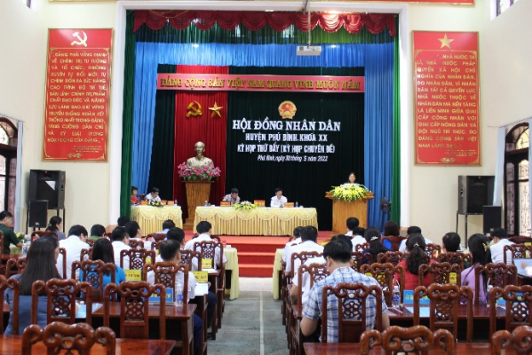 Kỳ họp thứ bảy, HĐND huyện Phú Bình khóa XX