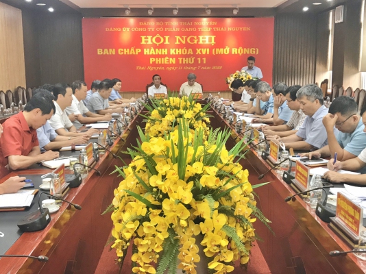 Hội nghị lần thứ 11 Ban Chấp hành Đảng bộ Công ty CP Gang thép Thái Nguyên khóa XVI
