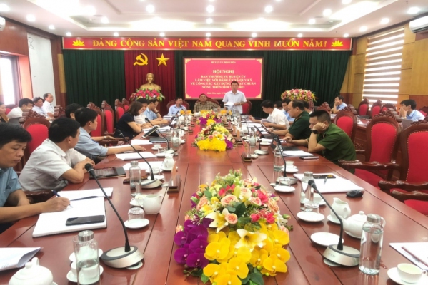 Định Hóa: Đôn đốc các xã hoàn thành các tiêu chí nông thôn mới đảm bảo theo đúng kế hoạch