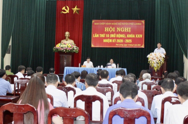 Phú Lương: Quán triệt, triển khai Chương trình hành động của Tỉnh ủy thực hiện Nghị quyết Hội nghị Trung ương 5, khóa XIII