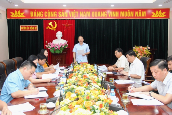  Hội nghị Ban Thường vụ Huyện ủy Đồng Hỷ lần thứ 55, khóa XXV, nhiệm kỳ 2020-2025