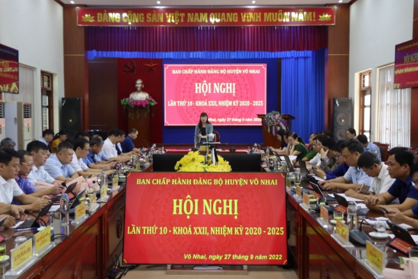 Võ Nhai: Thực hiện quy trình bổ sung Ủy viên Ban Chấp hành Đảng bộ huyện khóa XXII, nhiệm kỳ 2020 - 2025