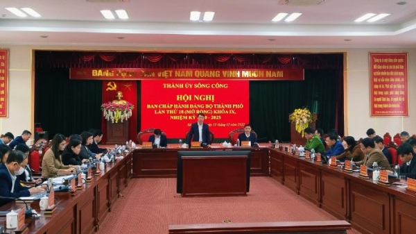 Tập trung mọi nguồn lực, phấn đấu xây dựng thành phố Sông Công trở thành đô thị loại II