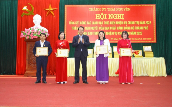Đảng bộ thành phố Thái Nguyên: Tổng kết công tác lãnh đạo thực hiện nhiệm vụ chính trị năm 2022