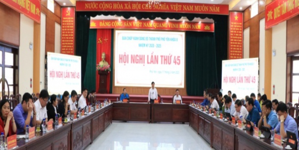 Hội nghị Ban Chấp hành Đảng bộ thành phố Phổ Yên lần thứ 45
