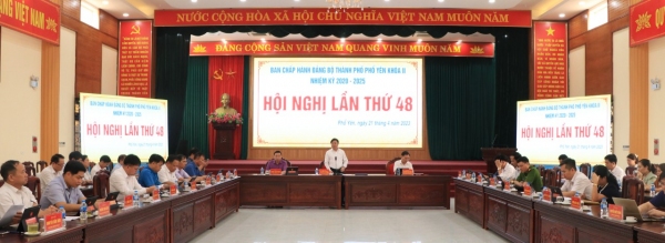 Hội nghị Ban Chấp hành Đảng bộ Phổ Yên lần thứ 48 khoá II, nhiệm kỳ 2020 - 2025