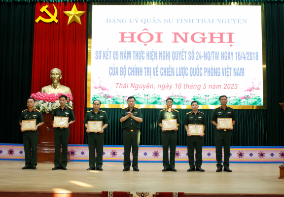 Đảng uỷ Quân sự tỉnh tổ chức sơ kết 5 năm thực hiện Nghị quyết số 24-NQ/TW của Bộ Chính trị khoá XII