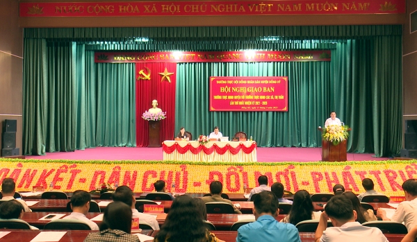 Đồng Hỷ: Giao ban giữa Thường trực HĐND huyện với Thường trực HĐND các xã, thị trấn