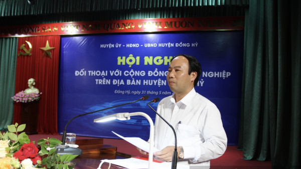 Lãnh đạo huyện Đồng Hỷ đối thoại với cộng đồng doanh nghiệp trên địa bàn