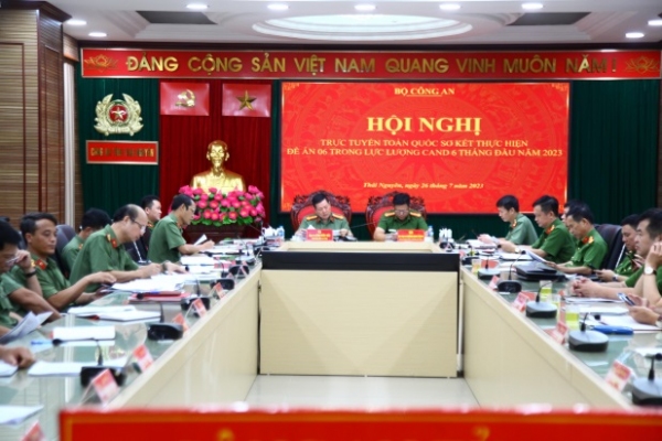 Sơ kết thực hiện Đề án 06 trong lực lượng Công an nhân dân 6 tháng đầu năm 2023