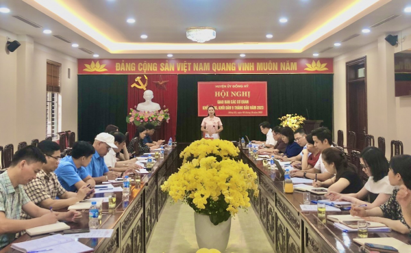 Huyện ủy Đồng Hỷ tổ chức giao ban công tác với các cơ quan khối Đảng, đoàn thể cấp huyện
