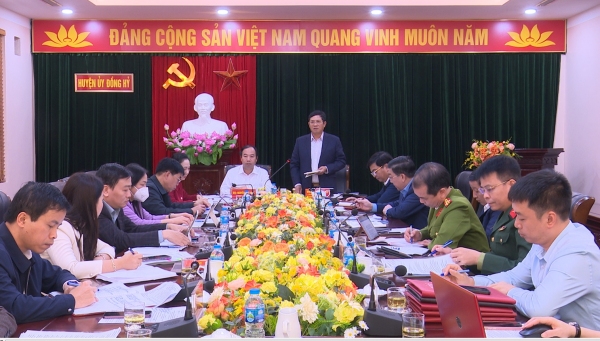 Ban Thường vụ Huyện ủy Đồng Hỷ họp đánh giá công tác lãnh đạo thực hiện nhiệm vụ chính trị năm 2023