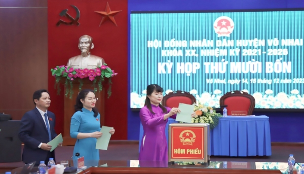 Kỳ họp lần thứ mười bốn HĐND huyện Võ Nhai khóa XX thông qua 6 nghị quyết quan trọng