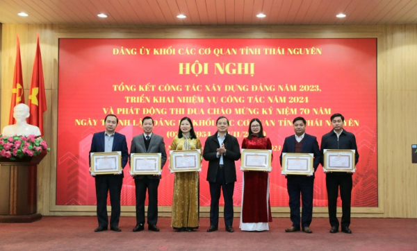 Đảng bộ Khối các cơ quan tỉnh tổng kết công tác xây dựng Đảng năm 2023, triển khai nhiệm vụ năm 2024