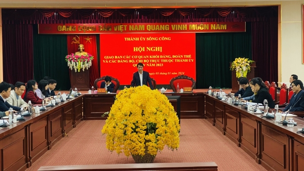 Giao ban các cơ quan khối đảng, đoàn thể và các đảng bộ, chi bộ cơ sở