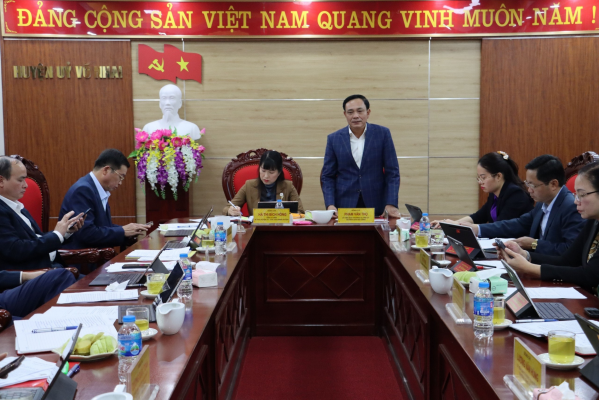 Hội nghị Ban Thường vụ Huyện uỷ Võ Nhai lần thứ 40, nhiệm kỳ 2020 - 2025