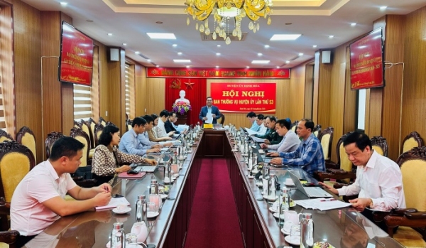 Hội nghị Ban Thường vụ Huyện ủy Định Hóa lần thứ 53