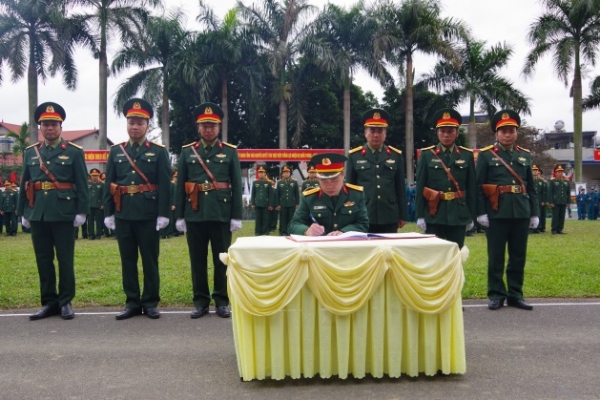 Lễ ra quân huấn luyện và phát động phong trào thi đua quyết thắng năm 2024