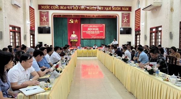 Lãnh đạo huyện Đại Từ đối thoại với doanh nghiệp