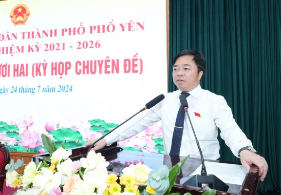 Kỳ họp thứ 22 Hội đồng nhân dân thành phố Phổ Yên khóa II, nhiệm kỳ 2021 - 2026