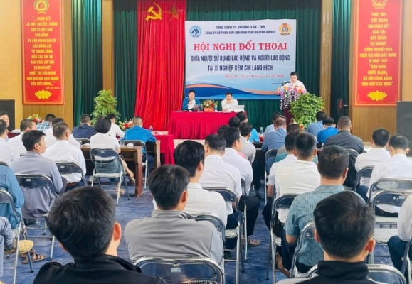 Lãnh đạo Công ty Cổ phần Kim loại màu Thái Nguyên - Vimico tổ chức đối thoại với người lao động năm 2024