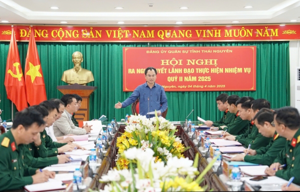 Đảng ủy Quân sự tỉnh tập trung cao độ thực hiện nghị quyết quý II năm 2025