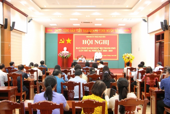 Ban Thường vụ Thành ủy Thái Nguyên: Xem xét nhiều nội dung quan trọng