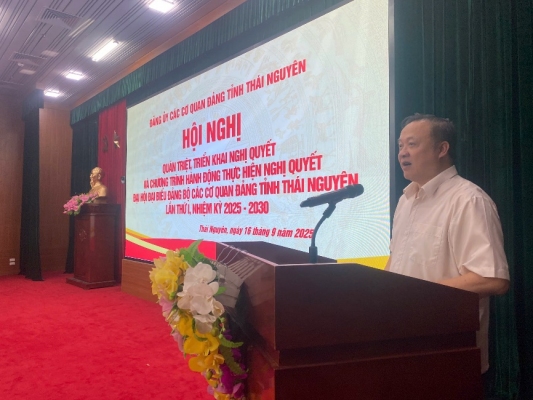 Quán triệt, triển khai thực hiện Nghị quyết Đại hội đại biểu Đảng bộ các cơ quan Đảng tỉnh, nhiệm kỳ 2025 - 2030