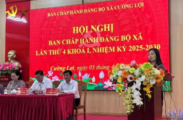 Hội nghị lần thứ tư, Ban Chấp hành Đảng bộ xã Cường Lợi nhiệm kỳ 2025 - 2030