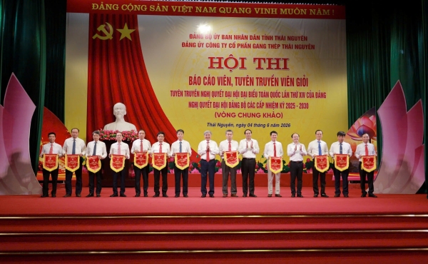 Sôi nổi Hội thi Báo cáo viên, tuyên truyền viên giỏi tại Đảng ủy Công ty Cổ phần Gang thép Thái Nguyên