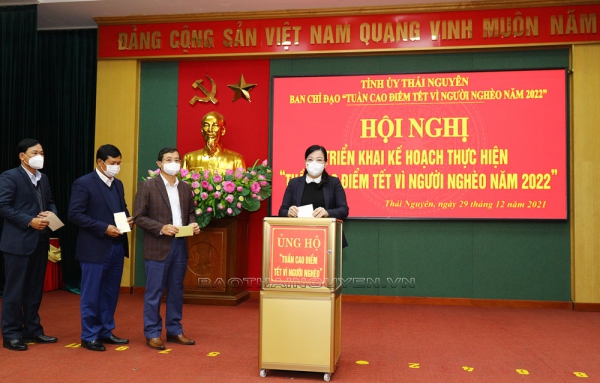 Thái Nguyên triển khai “Tuần cao điểm Tết vì người nghèo năm 2022”