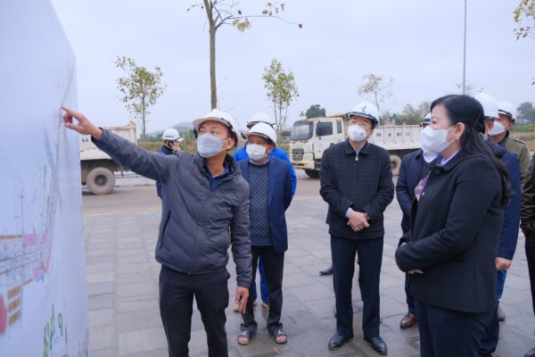 Lãnh đạo tỉnh kiểm tra tiến độ một số công trình, dự án trọng điểm tại thành phố Thái Nguyên