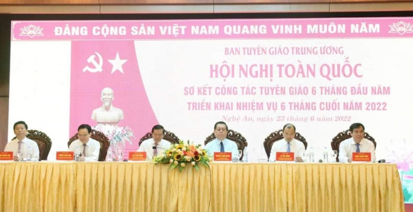 Ban Tuyên giáo Trung ương tổ chức sơ kết công tác Tuyên giáo 6 tháng đầu năm 2022