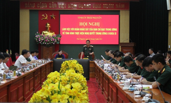 Tiếp tục quan tâm xây dựng tiềm lực mọi mặt, bảo vệ Tổ quốc trong tình hình mới