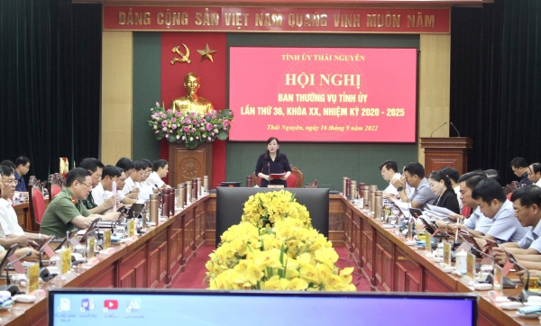 Hội nghị Ban Thường vụ Tỉnh uỷ lần thứ 36: Cho ý kiến đối với 12 nội dung quan trọng