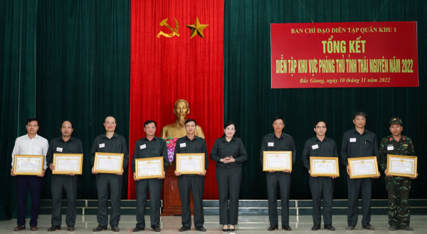 Thái Nguyên hoàn thành xuất sắc diễn tập khu vực phòng thủ