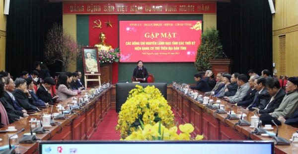 Gặp mặt các đồng chí nguyên lãnh đạo tỉnh nhân dịp Tết Nguyên đán Quý Mão 2023