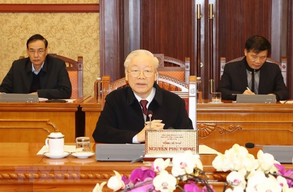Tổng Bí thư chủ trì cuộc họp của Ban Bí thư đánh giá công tác tổ chức Tết Quý Mão 2023