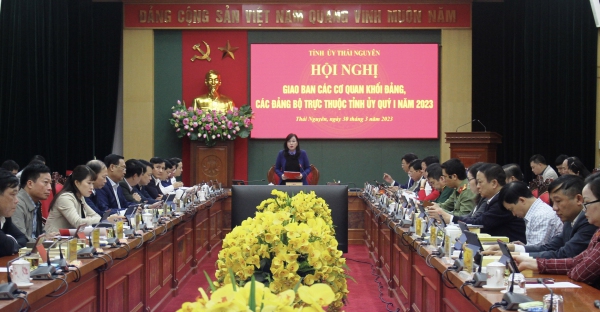 Khẩn trương tổ chức công bố và ban hành kế hoạch thực hiện Quy hoạch tỉnh Thái Nguyên thời kỳ 2021 - 2030, tầm nhìn đến năm 2050