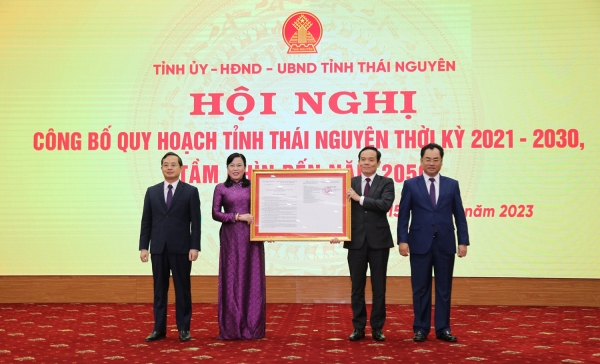 Công bố Quy hoạch tỉnh Thái Nguyên thời kỳ 2021 - 2030, tầm nhìn đến năm 2050