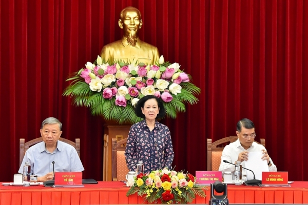 Thường trực Ban Bí thư giao ban với Bí thư các tỉnh uỷ, thành ủy
