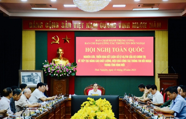 Hội nghị triển khai kết luận của Bộ Chính trị về công tác thông tin đối ngoại trong tình hình mới