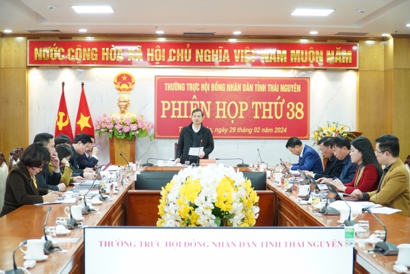 Phiên họp thứ 38 của Thường trực Hội đồng nhân dân tỉnh