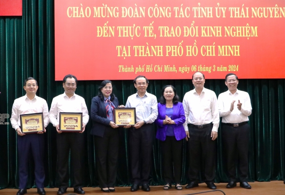 Đoàn công tác tỉnh Thái Nguyên thực tế, nghiên cứu, học tập, trao đổi kinh nghiệm tại TP. Hồ Chí Minh