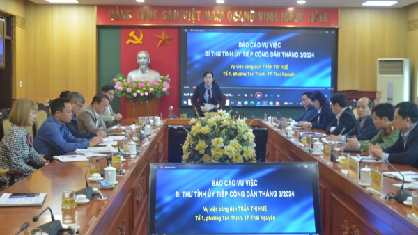 Đồng chí Bí thư Tỉnh uỷ tiếp công dân định kỳ tháng 3/2024