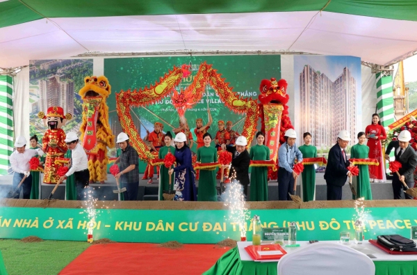 Khởi công xây dựng Dự án nhà ở xã hội - Khu dân cư Đại Thắng, thành phố Phổ Yên